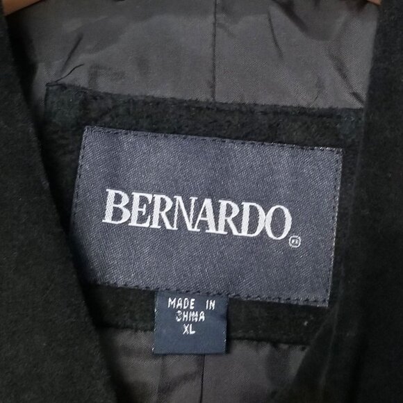 Bernardo Women's XL Suede Genuine Leather Floral Embroidered Jacket Coat Black - Picture 6 of 16